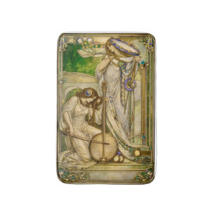 Art Nouveau Muziek Meisjes Vintage Illustratie Badmat