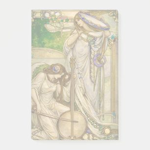 Art Nouveau Muziek Meisjes Vintage Illustratie Post-it® Notes