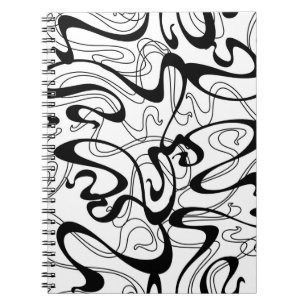 Art Nouveau naadloos patroon. De textuur van de kr Notitieboek