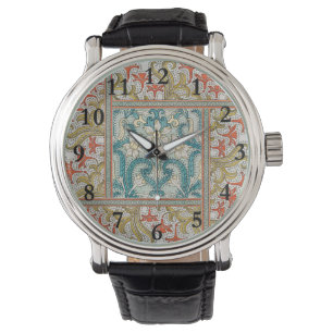 Art Nouveau Narcispatroon Verneuil Antiek Horloge