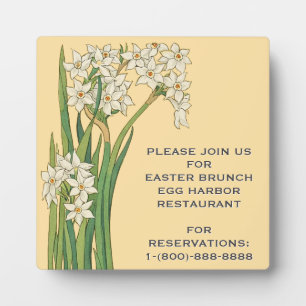 Art Nouveau Narcissus Bloemen – Pasen Fotoplaat