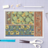 Art Nouveau Nasturtiums van de Franse kunstenaar 1 Tissuepapier (Craft)