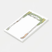 Art Nouveau Natuur Geoordeeld - Waterverf Post-it® Notes (Schuin)