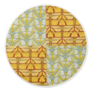 Art Nouveau Natuur Rasterpatroon Kunst uit het ver Keramische Knop