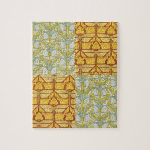 Art Nouveau Natuur Rasterpatroon Kunst uit het ver Legpuzzel