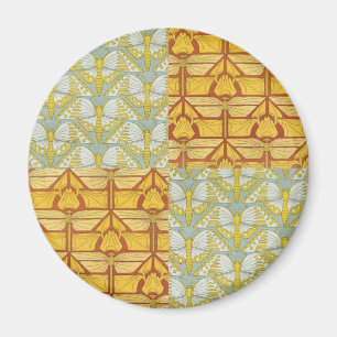 Art Nouveau Natuur Rasterpatroon Kunst uit het ver Magneet