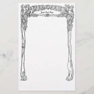 Art Nouveau Natuur Thormed Stationery Briefpapier