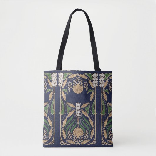 Art Nouveau Nautische schelpen Tote Bag (Voorkant)