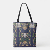 Art Nouveau Nautische schelpen Tote Bag (Achterkant)