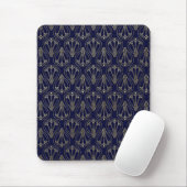 Art Nouveau Navy Blue en Gold Muismat (Met muis)