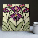 Art Nouveau Nemesia "Dazzle-Me Lila" symmetrisch Tegeltje<br><div class="desc">Bedenk de aantrekkelijke kant van het Art Nouveau-tijdperk met deze voortreffelijke keramische tegel, met een symmetrisch floreel Nemesia 'Dazzle-Me Lila' patroon. Deze epoch, gevierd voor zijn innovatieve design en harmonieuze combinatie van natuur en kunst, heeft generaties geïnspireerd met zijn fascinerende charme. De Nemesia 'Dazzle-Me Lila', een symbool van levendige schoonheid...</div>