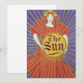  Art Nouveau, New York Sun Newspaper (Voorkant / Achterkant)