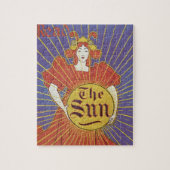 Art Nouveau, New York Sun Newspaper Legpuzzel (Verticaal)