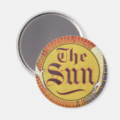 Art Nouveau, New York Sun Newspaper Magneet (Voorkant / Achterkant)