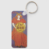 Art Nouveau, New York Sun Newspaper Sleutelhanger (Achterkant)