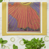  Art Nouveau, New York Sun Newspaper Theedoek (Gevouwen)