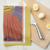  Art Nouveau, New York Sun Newspaper Theedoek (Quarter Fold)