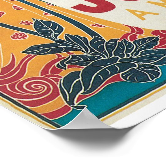  Art Nouveau - nieuwe krant Poster (Hoek)