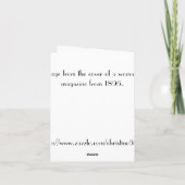 Art Nouveau Note-Kaart Kaart (Achterkant)