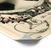  Art Nouveau "Nungue" Foto Lijst Sjabloon Poster (Hoek)