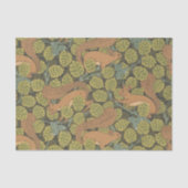 Art Nouveau Oak en Squirrels Tissuepapier (Voorkant)