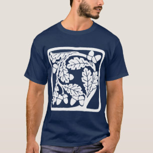 Art Nouveau Oak Leaves and Acorns T-shirt