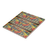 Art Nouveau Oiseaux, Jeu de Fond Ceramic Tegel Tegeltje (Zijkant)