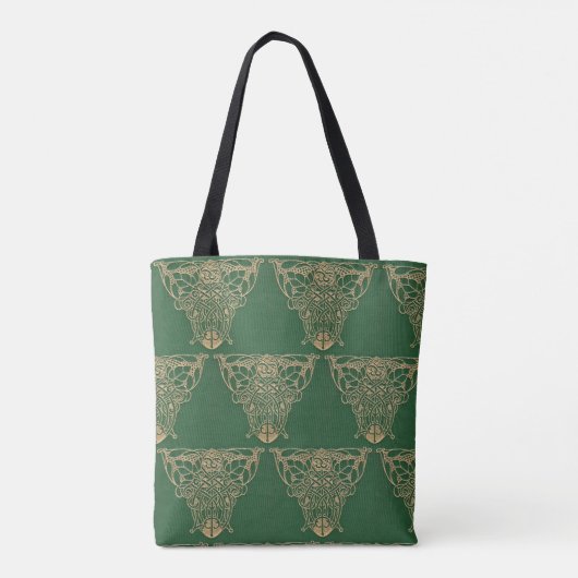 Art Nouveau Old Book Hoesje Tote Bag (Achterkant)