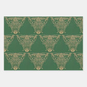 Art Nouveau Old Book Hoesjes Inpakpapier Vel (Voorkant)