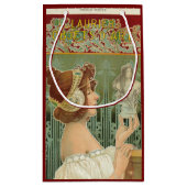 Art nouveau oman klein cadeauzakje (Achterkant)
