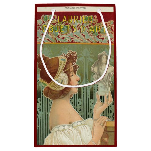 Art nouveau oman klein cadeauzakje (Achterkant)