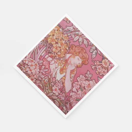 Art Nouveau ontwerp Papieren servetten (Hoek)