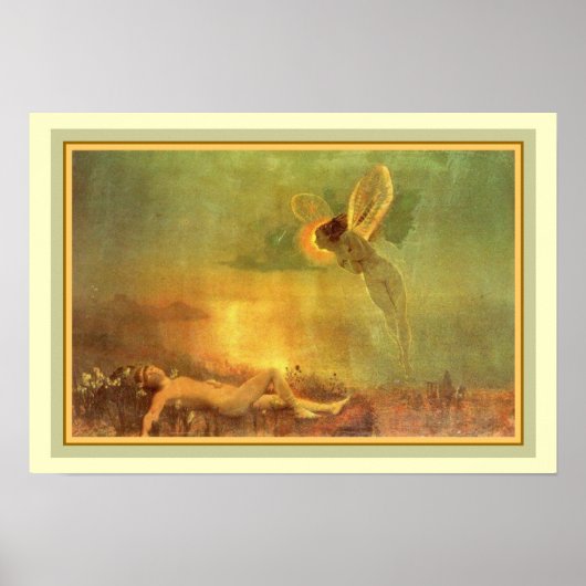 Art Nouveau "Opnieuw" 13 x 19 Poster (Voorkant)