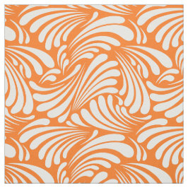 Art Nouveau Oranje Stof