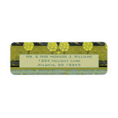  Art Nouveau Orchard Return-adres Etiket (Voorkant)