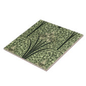 Art Nouveau Orchid-ontwerp Tegeltje (Zijkant)