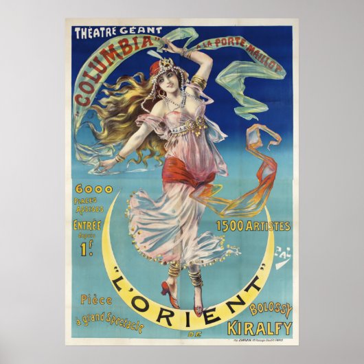 Art Nouveau, Orient, Spectacle Poster (Voorkant)
