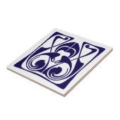 Art Nouveau Ornament Frieze Tegeltje (Zijkant)