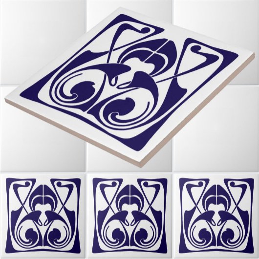 Art Nouveau Ornament Frieze Tegeltje