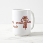 Art Nouveau Ornament van Jessie Marion King Koffiemok (Voorkant rechts)