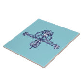 Art Nouveau Ornament van Jessie Marion King Tegeltje (Zijkant)