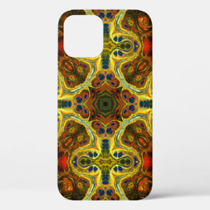art nouveau ornamental patroon in groen, y Case-Mate iPhone case