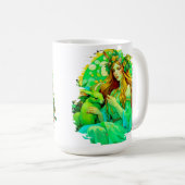 Art Nouveau Ostara Keltische Lente Koffiemok (Voorkant rechts)