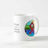 Art Nouveau Othala Rune Mok – THUIS & AFKOMST! (Voorkant rechts)
