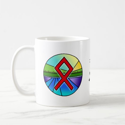 Art Nouveau Othala Rune Mok – THUIS & AFKOMST! (Links)