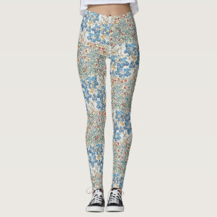 Art Nouveau Oud Wild Geranium Bloempatroon Leggings
