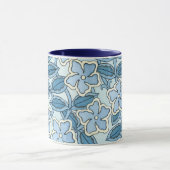 Art Nouveau Oude Maagdenpalm Bloemen in een Tuin Mok (Midden)