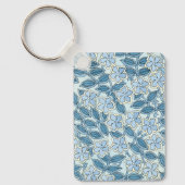 Art Nouveau Oudere Maandroos Bloemen in een Tuin Sleutelhanger (Voorkant)