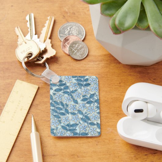 Art Nouveau Oudere Maandroos Bloemen in een Tuin Sleutelhanger (Bureau)