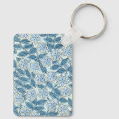 Art Nouveau Oudere Maandroos Bloemen in een Tuin Sleutelhanger (Achterkant)